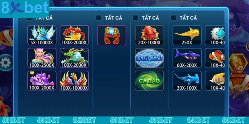 Một số chiến thuật hay để chơi bắn cá VIP tại nhà cái 8xbet