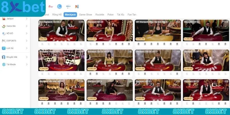 Giới thiệu về hệ thống trò chơi tại nhà cái 8xbet