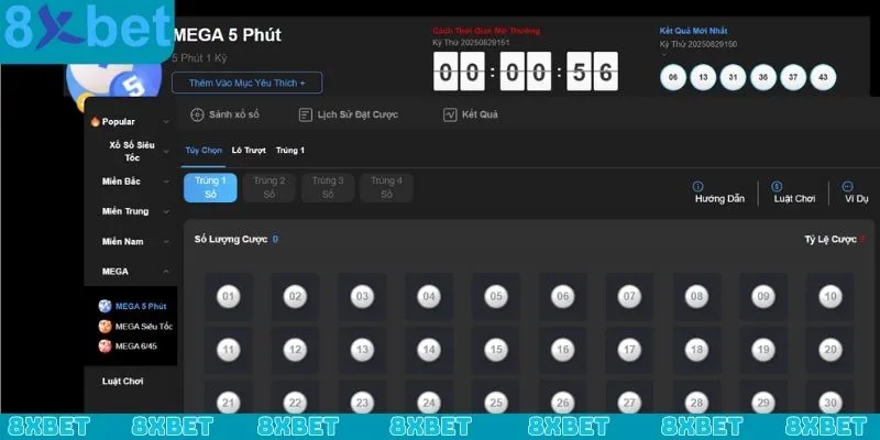 Mega 6/45 luôn tạo nên sức hút đặc biệt dành cho thành viên