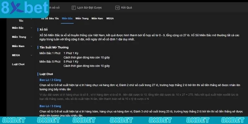 Phương pháp soi cầu xổ số miền Bắc 8xbet cực đỉnh